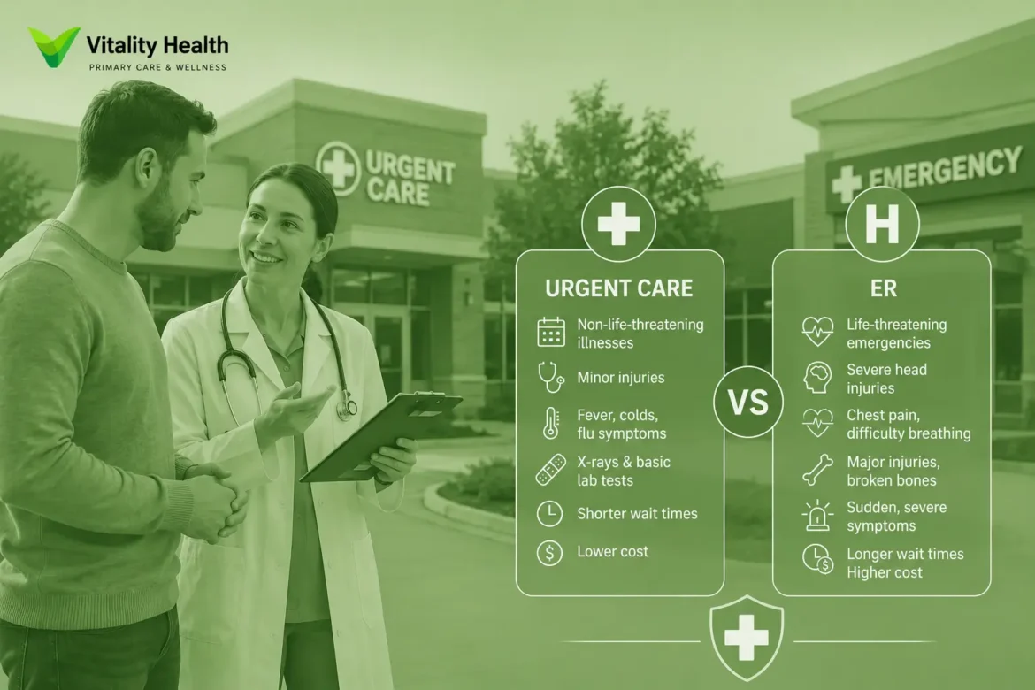 Urgent care vs emergency room comparison for Colleyville patients